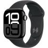 Apple Watch Series 10 GPS 42mm Jet Black Aluminium Case with Black Sport Band - S/M